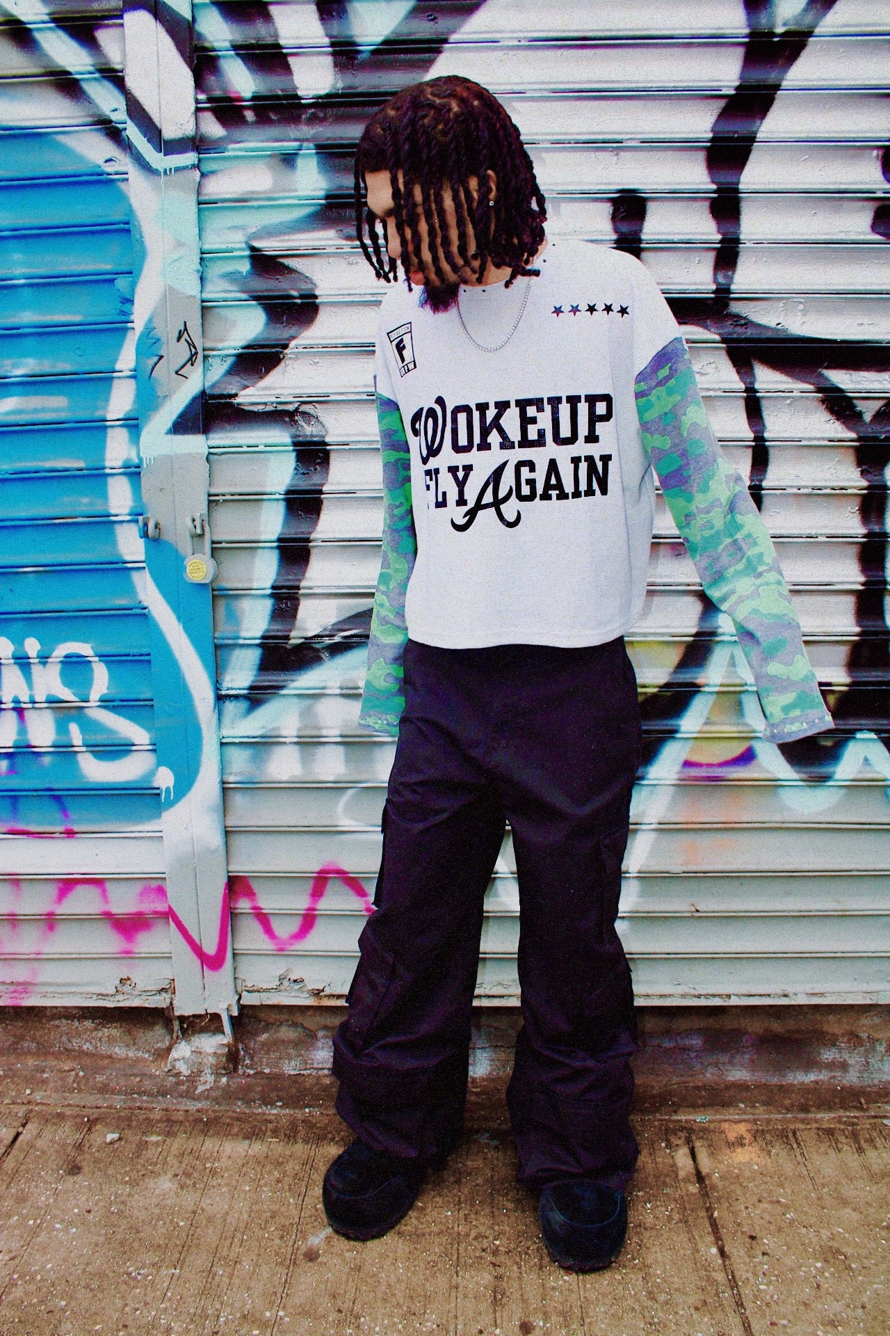 “Woke up fly again” camo thermals