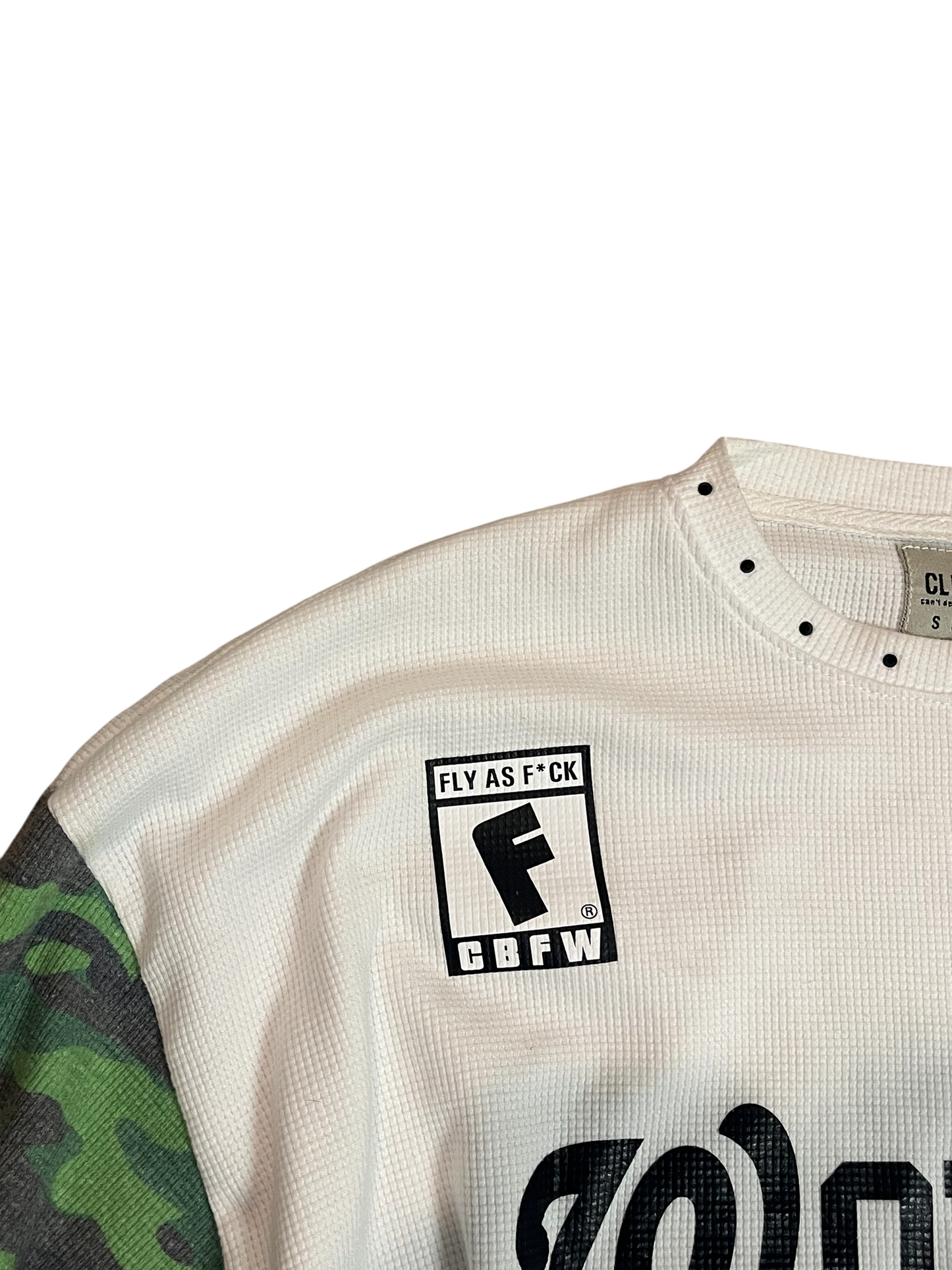 “Woke up fly again” camo thermals