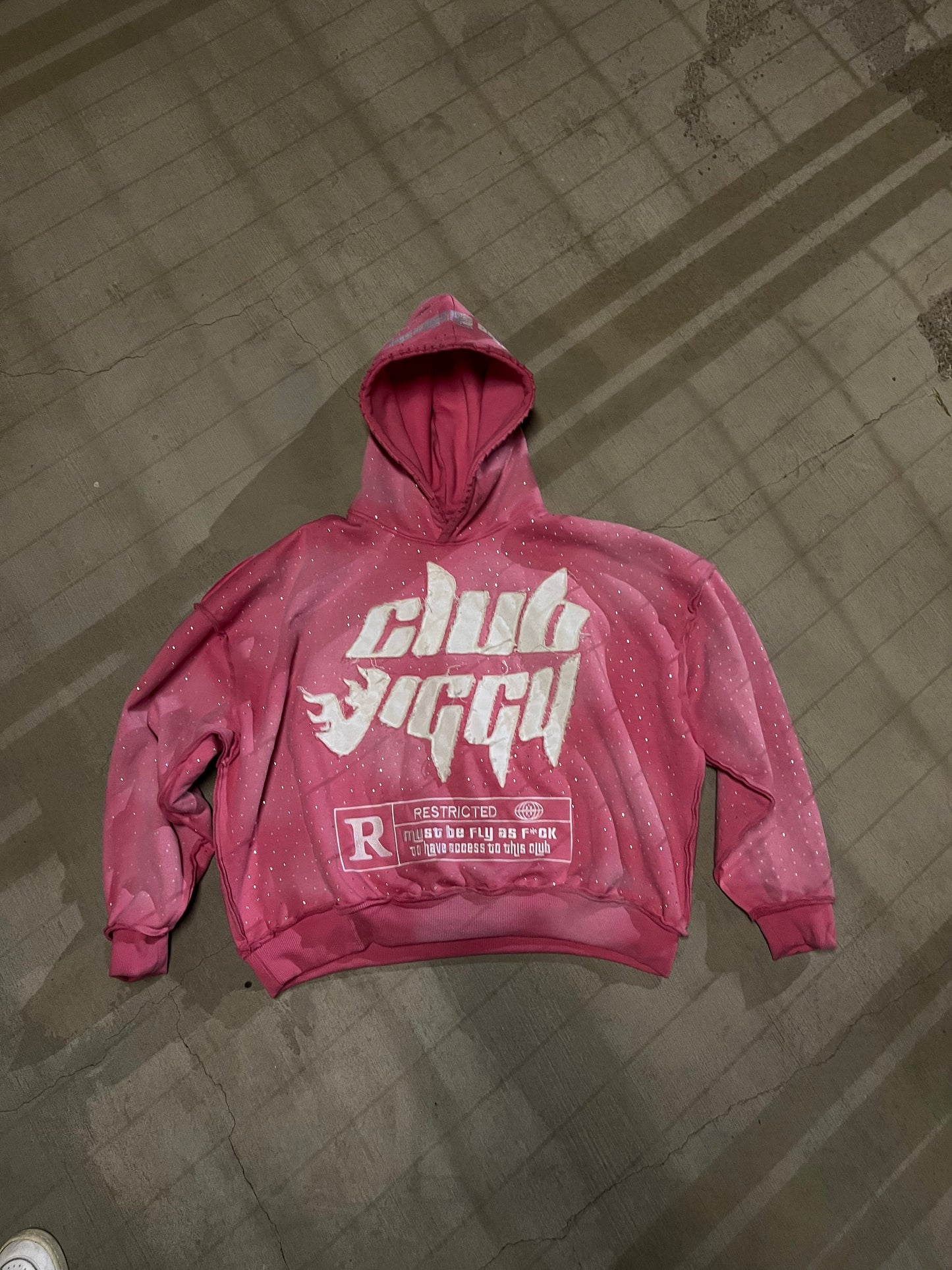 “5star” baggy rhinestone sweatsuits