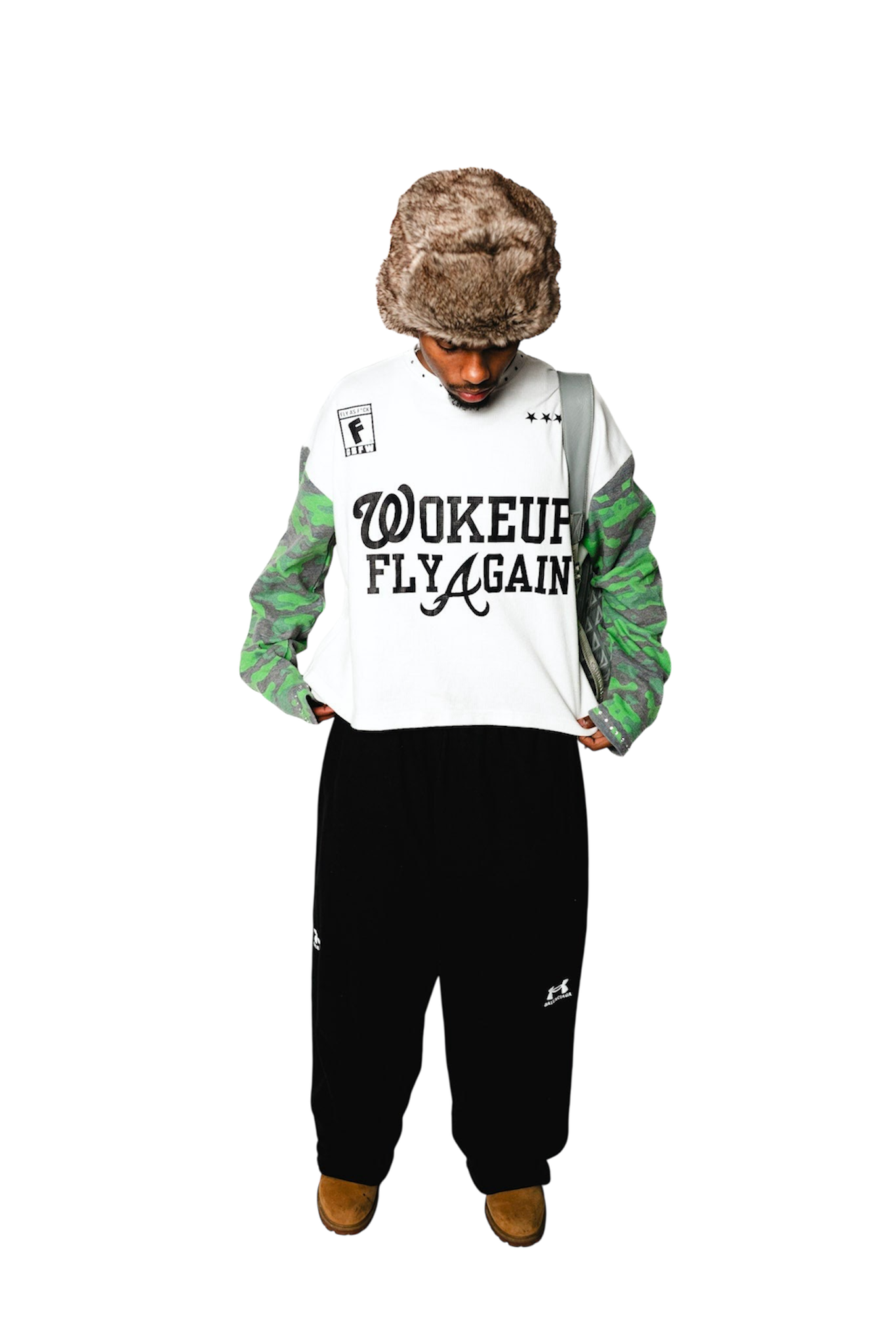 “Woke up fly again” camo thermals