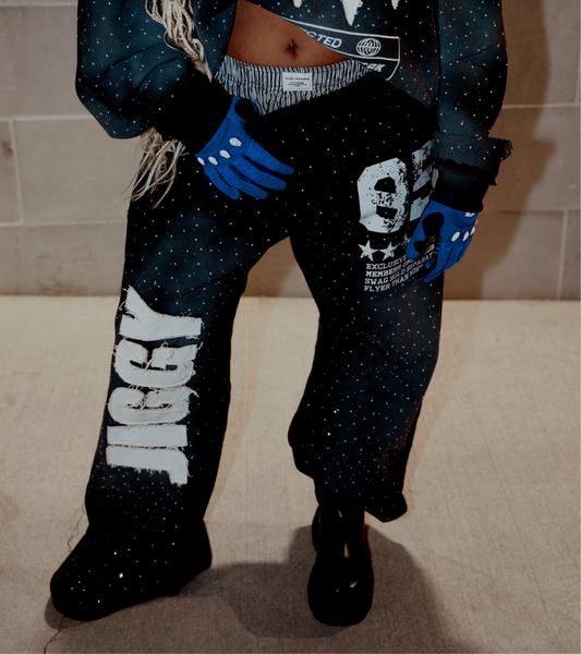 OPIUM BAGGY RHINESTONE SWEATS